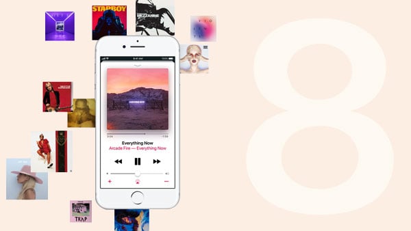 Play Apple Music on iPhone 8