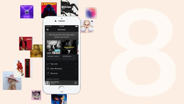 Play Spotify on iPhone 8 / 8 Plus
