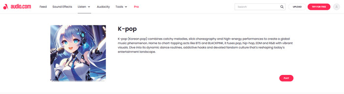 Audio.com K-pop 