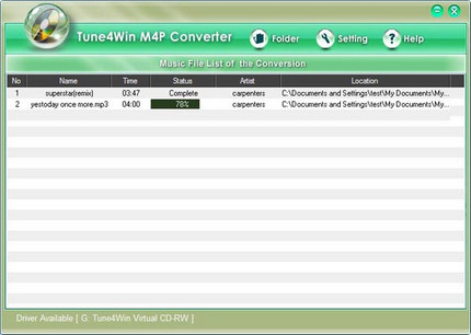 Tune4mac M4P Converter