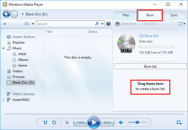 burn spotify to cd via windows media player