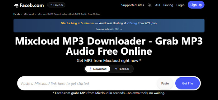faceb Mixcloud Downloader Online