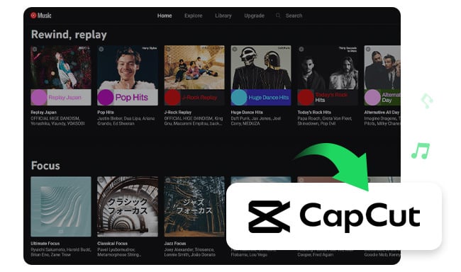 Download YouTube Music to CapCut