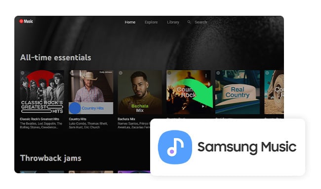 add youtube music to samsung music