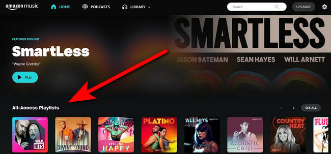 all access playlists on amazon music