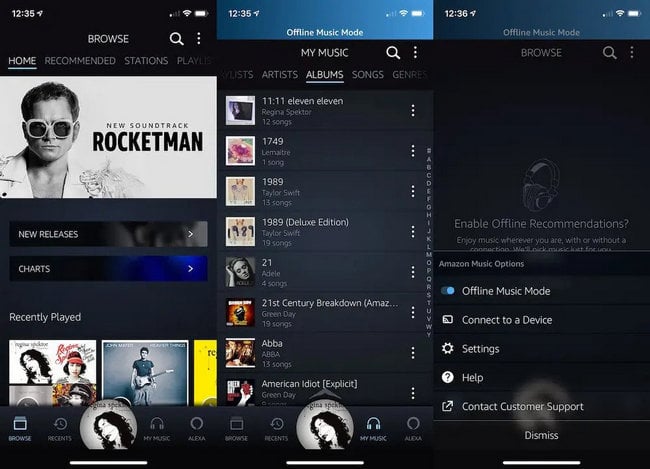  amazon music interface