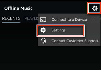 amazon music setting