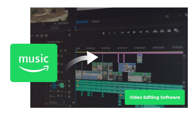 amazon music to video editing software
