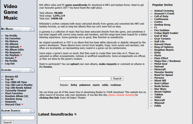 Download Anime Music from Khinsider