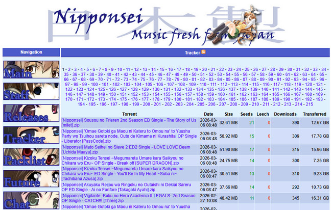 Download Anime Music from Nipponsei