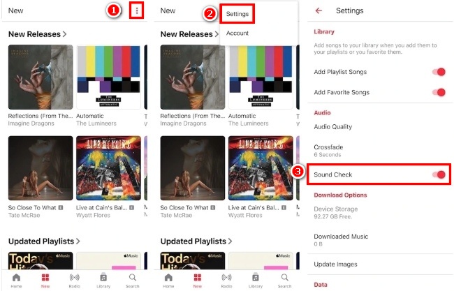 Apple Music Sound Check on Android
