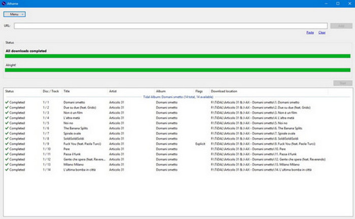 Athame Tidal Downloader
