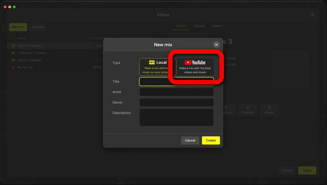 choose youtube mode to download spotify dj songs