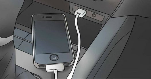 connect phone to car via cable