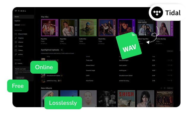 convert tidal to wav