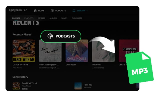 amazon music podcast download mp3