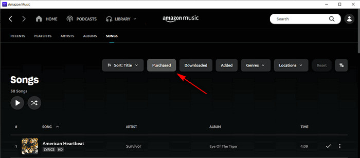 Download purchased Amazon Music songs as MP3 files