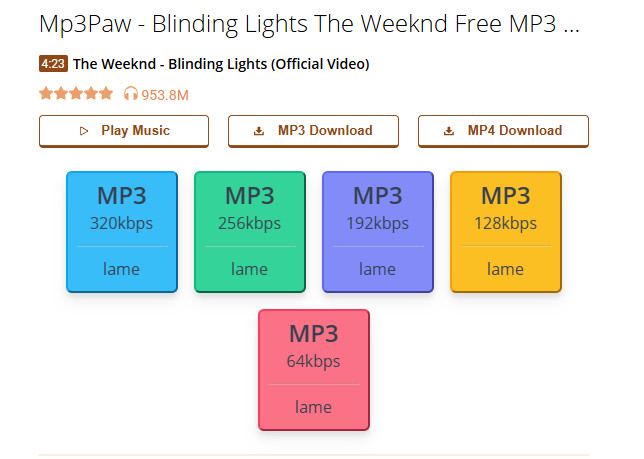 download music on MP3Paw