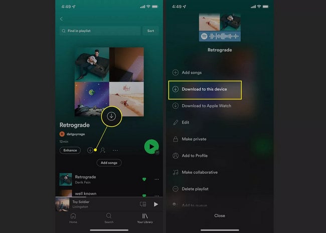 download spotify music offline