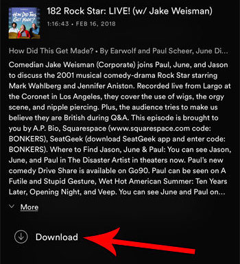 download spotify podcast on phone