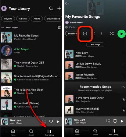 download single spotify song to phone