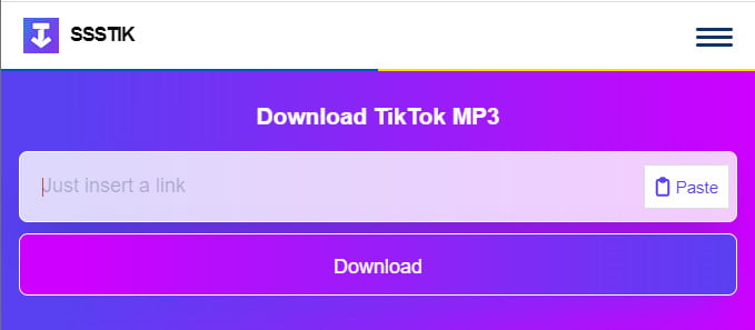 Download Tiktok Music to MP3 with ssstik.io
