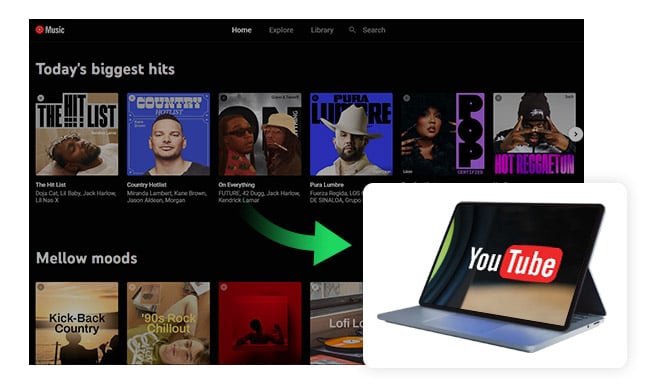 Download Music from YouTube Music to Computer