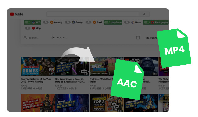 download youtube shorts to MP4 AAC
