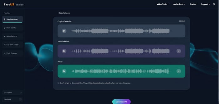 EaseUS Vocal Remover Free