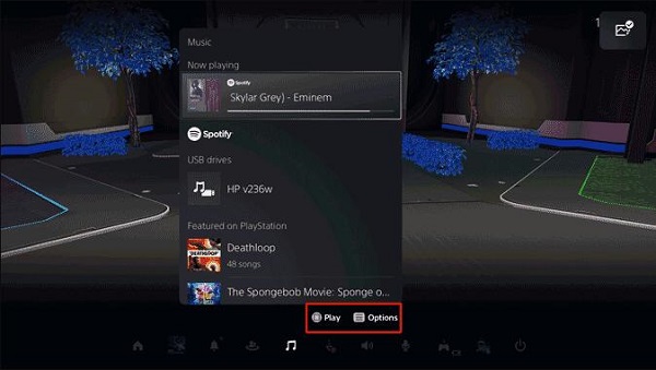 enjoy spotify while playing ps5 games