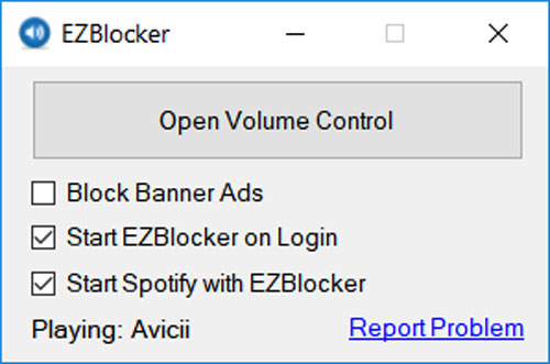 EZBlocker Spotify Ad Blocker Windows