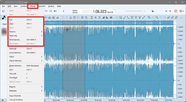 Editing Audio with Ocenaudio