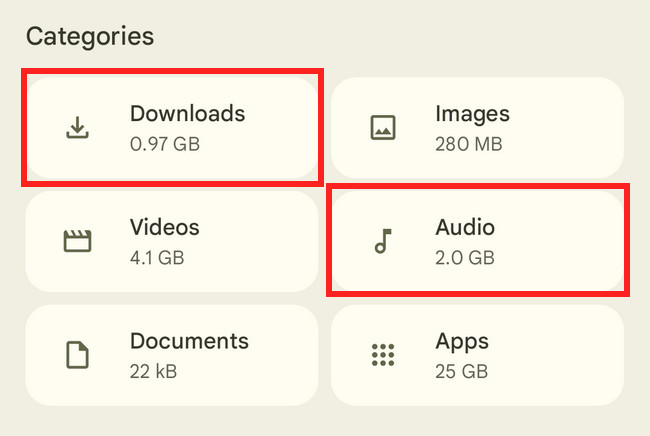 Downloads or Audio