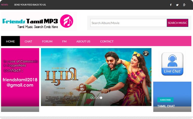 FriendsTamilMP3 Free Tamil MP3 Download Site