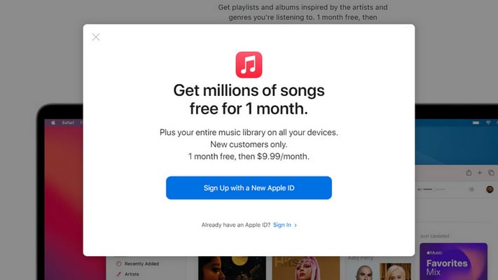 get apple music free Through Apple Music Site
