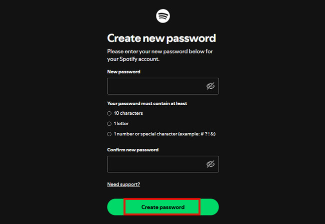 Create Password