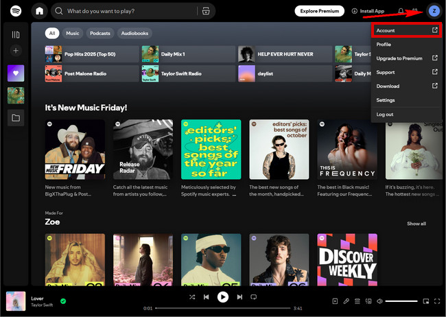 Log in to Spotify on Desktop