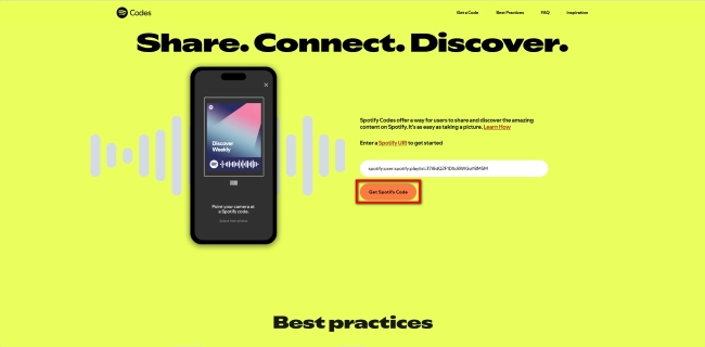 get spotify codes