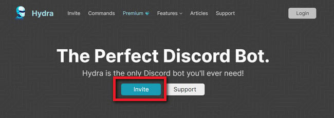 hydra bot invite