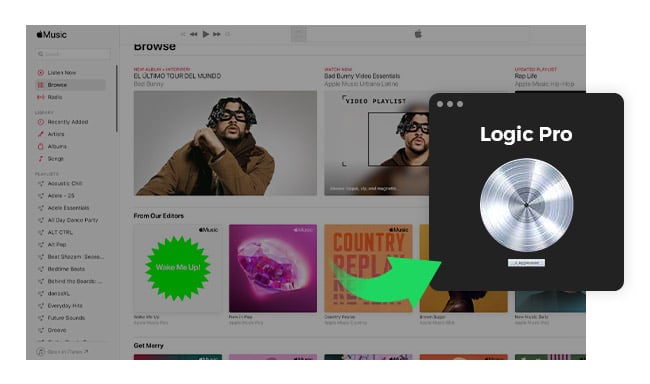 apple music to logic pro