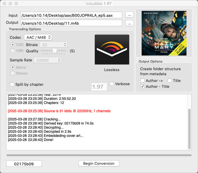 Best Audible to MP3 Converter: InAudible
