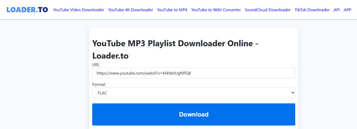 loader.to youtube to flac free