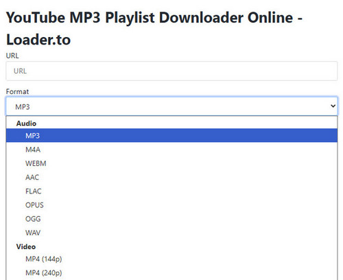 choose loader.to format
