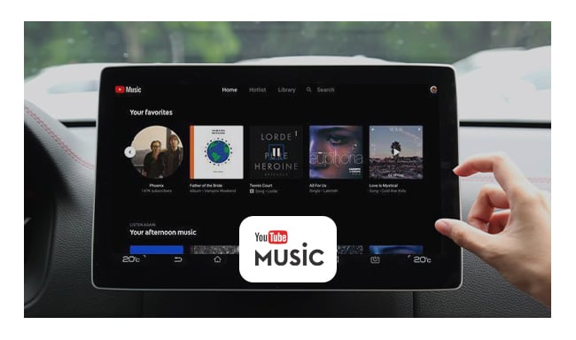 play youtube music in car