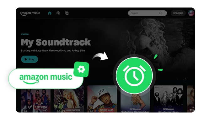 set amazon music as alarm on iphone/android
