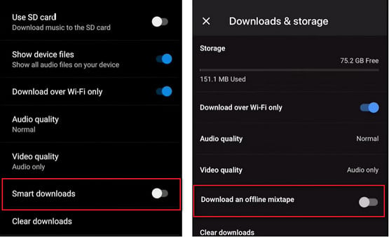 youtube music smart download offline mixtape