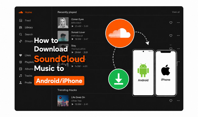 save soundcloud music to android & iphone