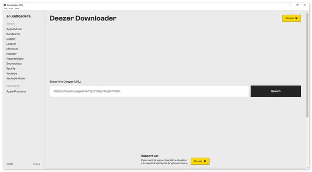 Soundloaders Online Deezer Downloader