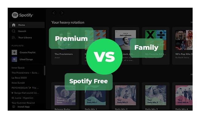 Spotify Free Vs Premium Vs Family: Which One Is The Best For You |  Noteburner