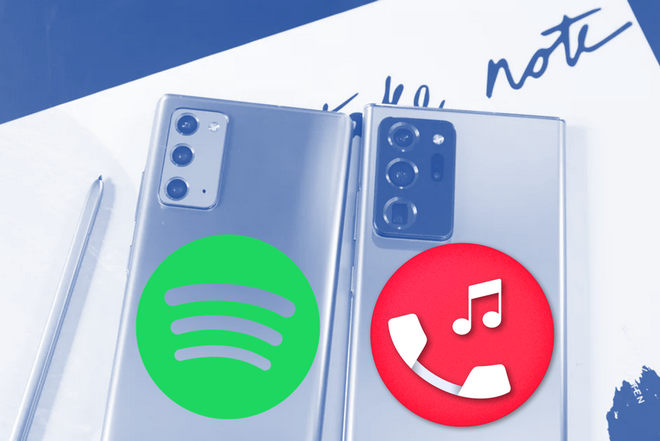 spotify songs as galaxy note20 ringtone